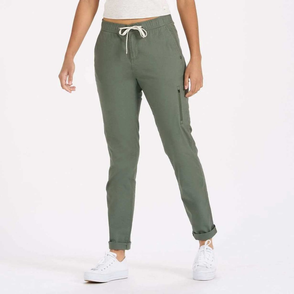 Vuori Ripstop Pant Organic Cotton Stretch Cargo VW401 Sage Green Women‎ Medium